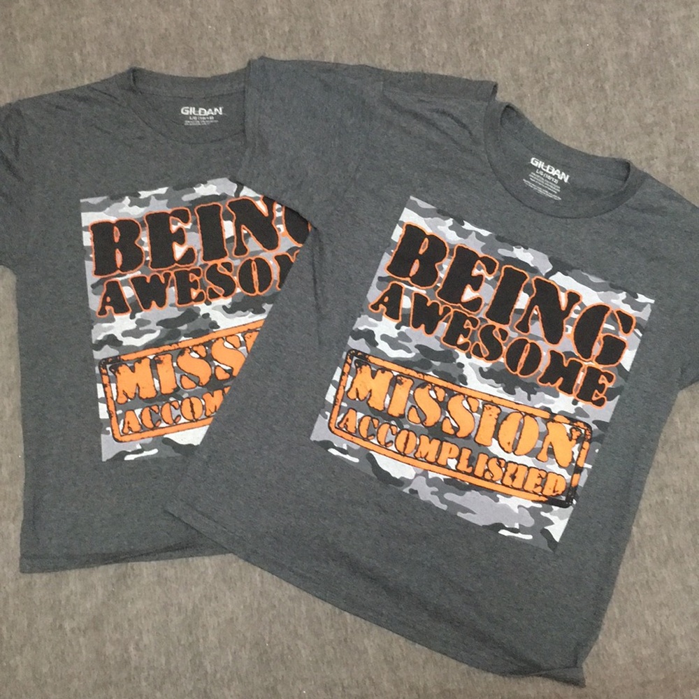 Being Awesome Mission Accomplished YOUTH SIZES